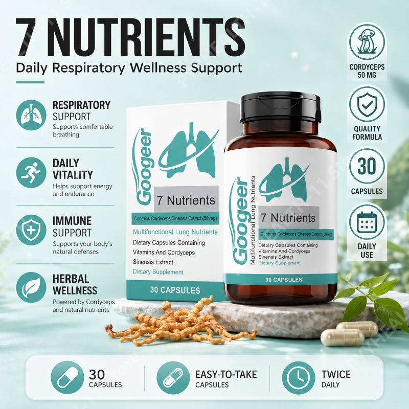 Herbal Supplement - Kapsułki z ekstraktem z Cordyceps Sinensis,