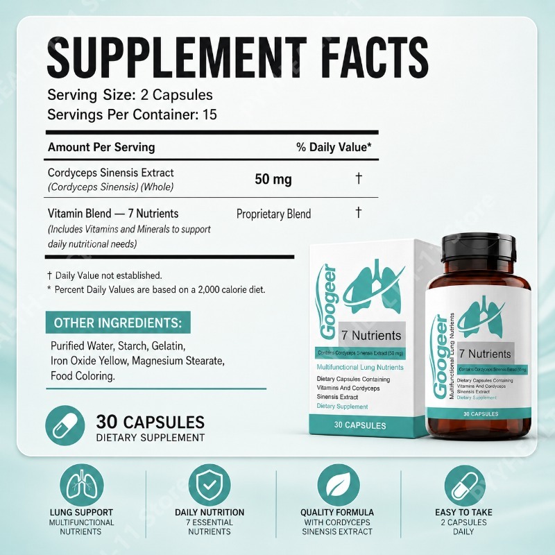 Kapsułki z ekstraktem z Cordyc – Herbal Supplement recenzja i cena