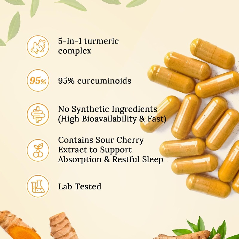 Kurkumina 95%, Glukozamina, za – Health Wellness recenzja i cena